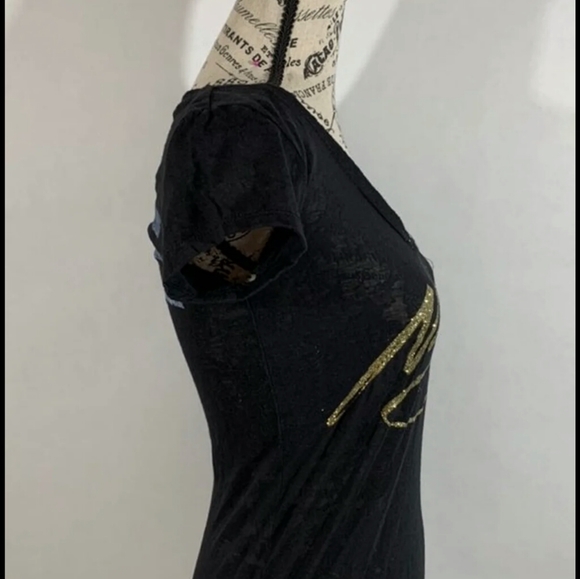 Stranded medium women's black t-shirt - Picture 5 of 7